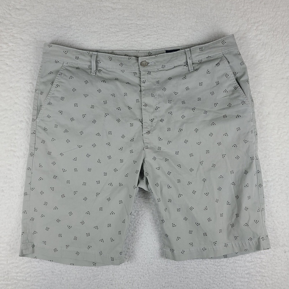 AG Adriano Goldschmied Shorts Mens 40 Gray 10" Inseam The Griffin Relaxed Preppy